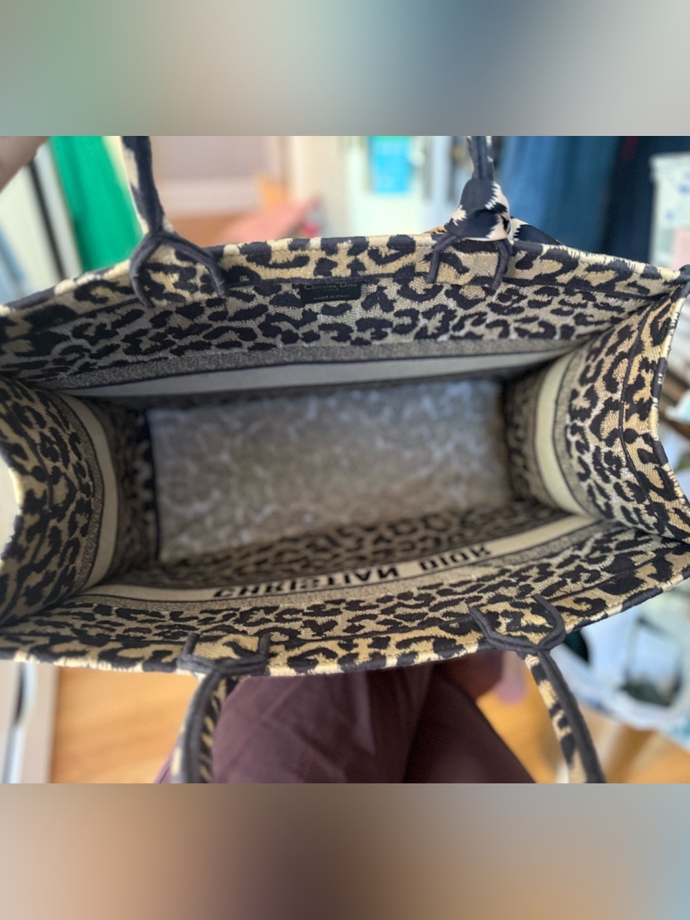 Dior Leopard-Print Book Tote - Picture 2 of 4